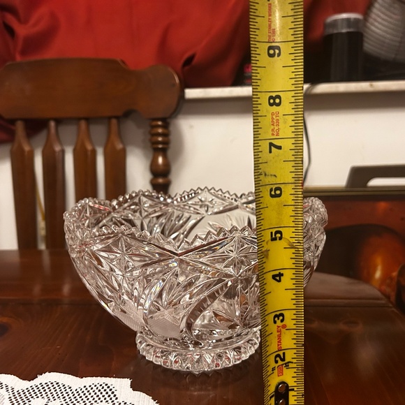 Sawtooth pinwheel crystal bowl - Picture 6 of 6